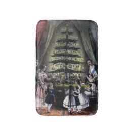 Tapete De Banheiro Árvore de Natal da Rainha Victoria