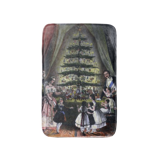 Tapete De Banheiro Árvore de Natal da Rainha Victoria (Frente Vertical)