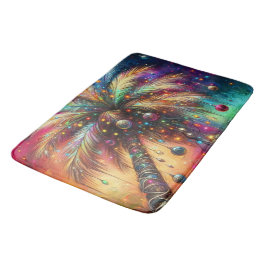 Tapete De Banheiro Árvore Tropical de Natal Whimsso Vivid