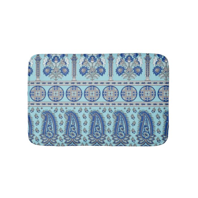 Tapete De Banheiro Asian Paisley Border: Design tradicional. (frente)