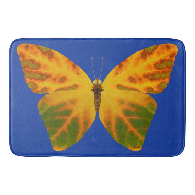 Tapete De Banheiro Aspen Leaf Butterfly 1 (Frente)