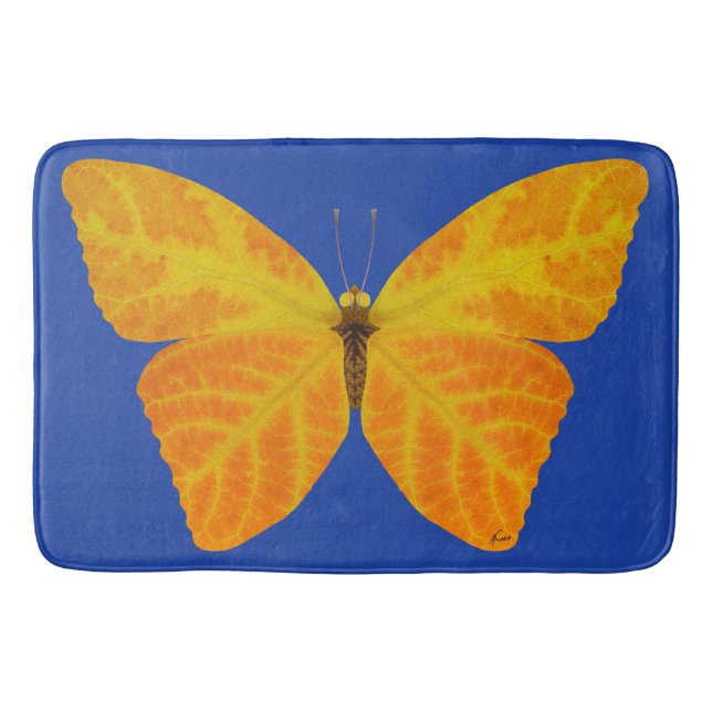 Tapete De Banheiro Aspen Leaf Butterfly 3 (Frente)