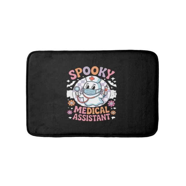 Tapete De Banheiro Assistente Médico Spooky, Cute Halloween Essencial (frente)