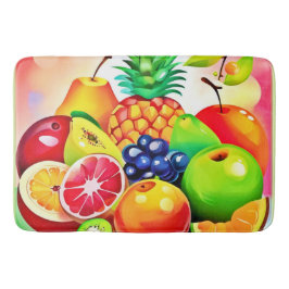Tapete De Banheiro Assórdio de Frutas Tropicais