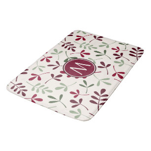 Tapete De Banheiro Asstd Deixa Ptn Reds Greens Cream (Personalizado)