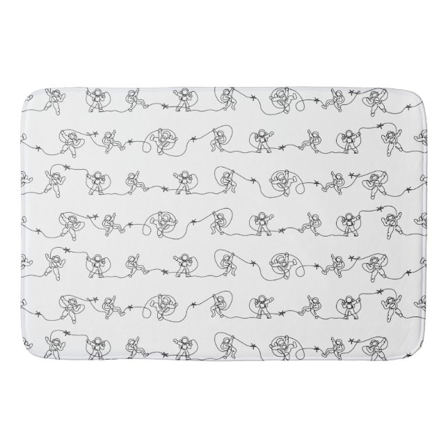 Tapete De Banheiro Astronauta Bath Mat (Frente)