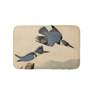 Tapete De Banheiro Audubon Belfisher Kingfisher Wildlife Bird