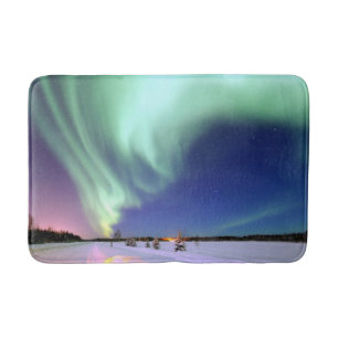 Tapete De Banheiro Aurora Borealis sobre o Alasca