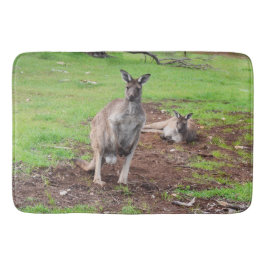 Tapete De Banheiro Aussie Kangaroos, Lge Memory Foam Bath Mat