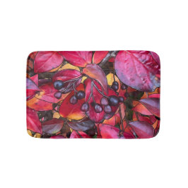 Tapete De Banheiro Autumn Chokecherries - Pequena Matriz Banheira