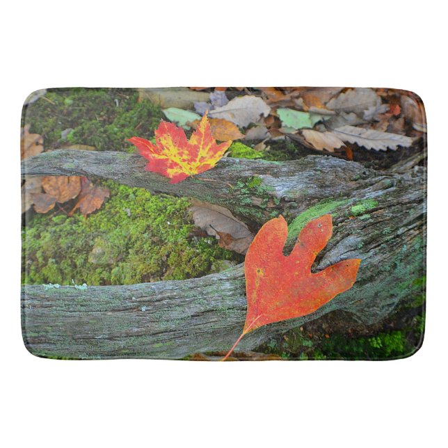 Tapete De Banheiro Autumn Leaves Bath/Kitchen Mat (Frente)