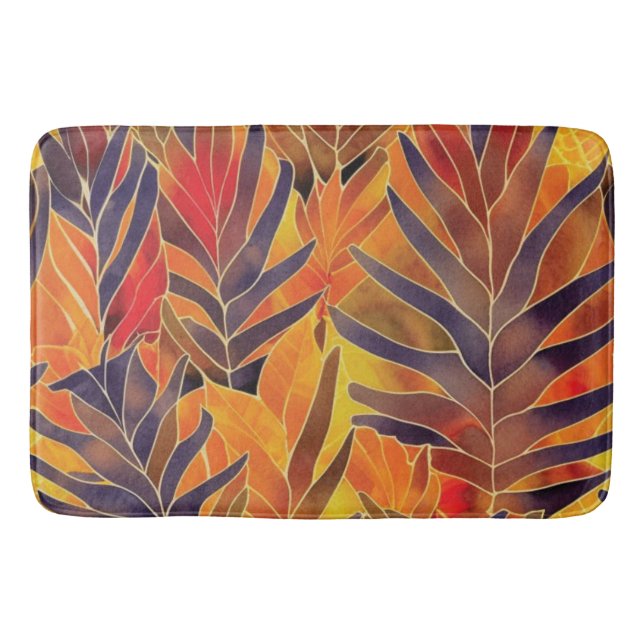 Tapete De Banheiro Autumn Leaves Bath Mat (Frente)