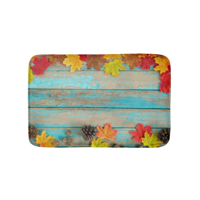 Tapete De Banheiro Autumn Maple: Pinecone Nature Frame. (frente)
