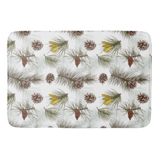 Tapete De Banheiro Autumn Pine Cones