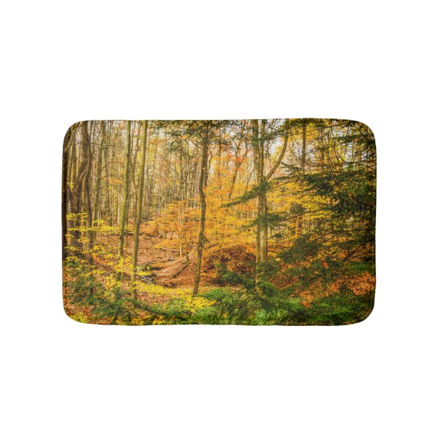 Tapete De Banheiro Autumn Woods Nature Bath Mat (frente)