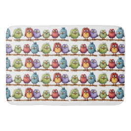 Tapete De Banheiro Aves Whimsical 2