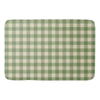 Avocado Green Cottagecore Gingham Check Xadrez