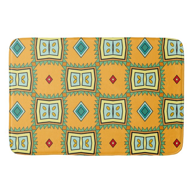 Tapete De Banheiro Aztec Yellow (Frente)