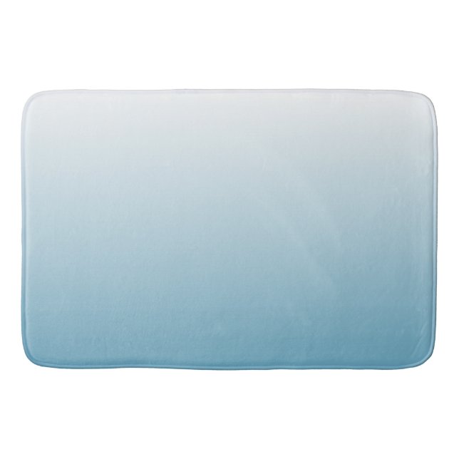 Tapete De Banheiro Azul-anjo ombre com gradiente de duas tonalidades (Frente)