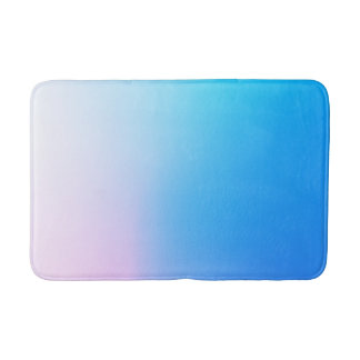 Tapete De Banheiro Azul claro e rosa