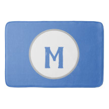 Azul da Centáurea Branco Monograma Prata