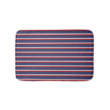 Azul Marinho Listras Vermelhas Moderno Chic Linhas