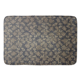 Tapete De Banheiro Azul pacífico e creme Batik Mat