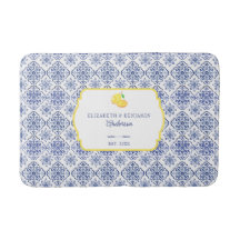 Azulejo Azul de Limão Italiano Personalizado Medit
