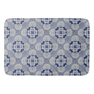 Tapete De Banheiro Azulejo de cobalto azul cerâmico