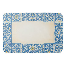 Azulejo design de aquarela estacionária portuguesa
