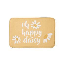 Tapete De Banheiro Baby Hippie Happy Daisy Bath Mat