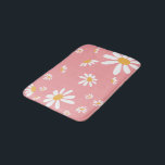 Tapete De Banheiro Baby Hippie Pink Daisy Bath Mat<br><div class="desc">Que maneira adorável de decorar o banheiro ou a sala de jogos de uma criança? Fácil de lavar o design à sua escolha,  disponível em três tamanhos diferentes! Procure outras ideias divertidas em toda parte da Coleção de Hippie Bebês.</div>