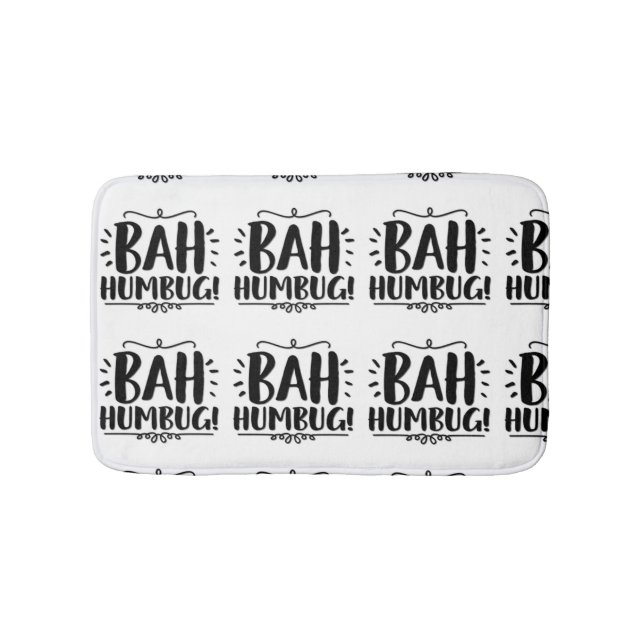TAPETE DE BANHEIRO *** BAH HUMBUG** (frente)