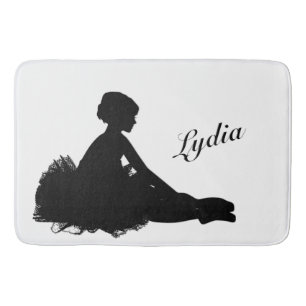 Tapete De Banheiro Bailarina Cansada Personalizada c/ Nome