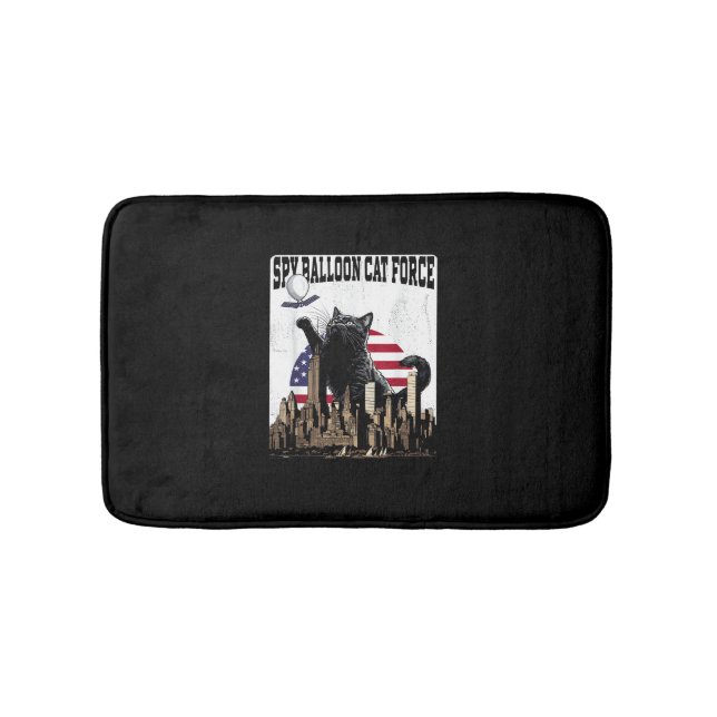 Tapete De Banheiro Balão de Spy Gato Engraçado (frente)