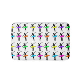 Tapete De Banheiro Balé Pointe Dancer Considerando Dança Neon Balleri