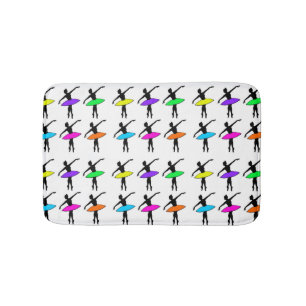 Tapete De Banheiro Balé Pointe Dancer Considerando Dança Neon Balleri