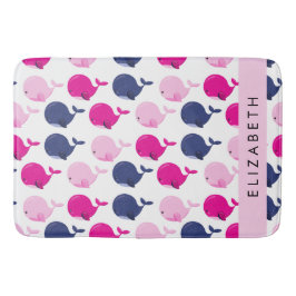 Tapete De Banheiro Baleias Cutas, Padrão De Baleias, Seu Nome