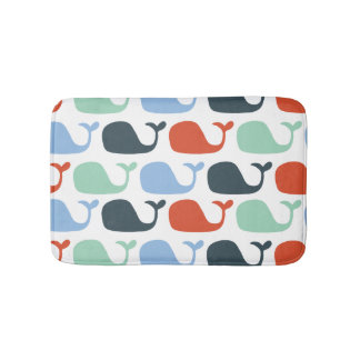 Tapete De Banheiro Baleias do Oceano Náutico