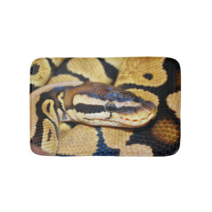Tapete De Banheiro Ball Python, Belly Amarela, amassado em Ball