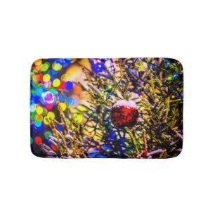 Tapete De Banheiro Ball Red de Natal