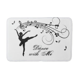Tapete De Banheiro Ballerina Dance with Me Music Note