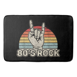 Tapete De Banheiro Banda de Rock Retro dos Anos 80 Vintage