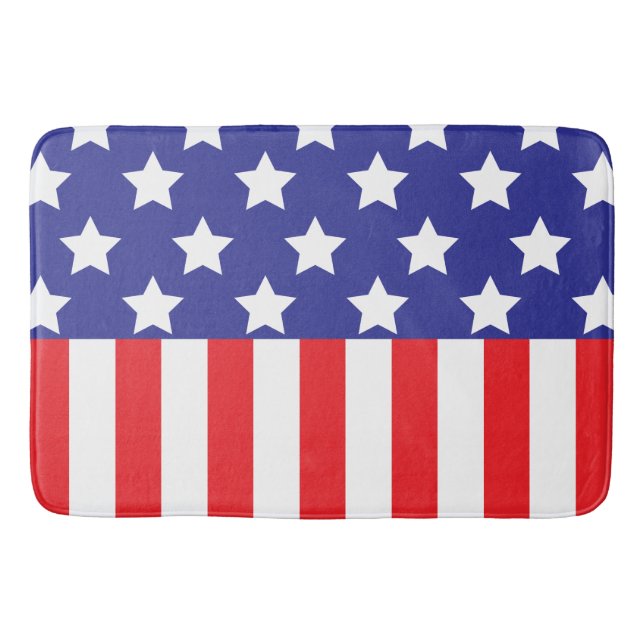 Tapete De Banheiro Bandeira Americana (Frente)