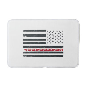 Tapete De Banheiro Bandeira Americana Avô Design Patriótico Vintage_