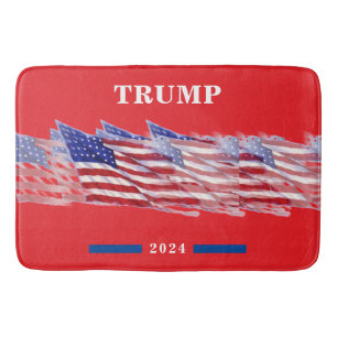 Tapete De Banheiro Bandeira Americana Donald Trump 2024