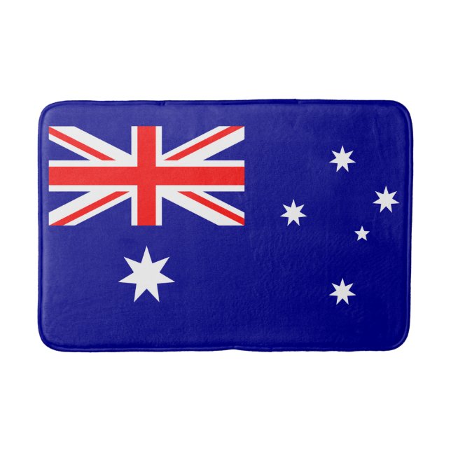 Tapete De Banheiro Bandeira Australiana Patriótica (Frente)