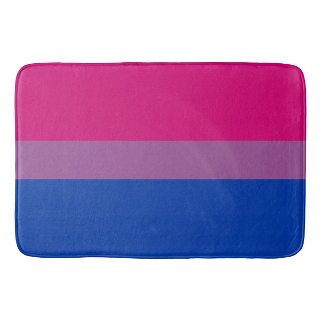 Tapete De Banheiro Bandeira Bissexual Grande (Frente)