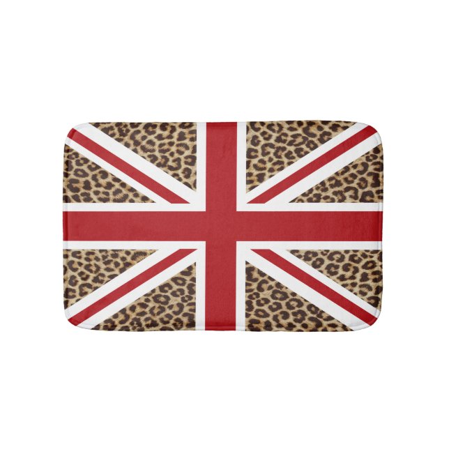 Tapete De Banheiro Bandeira britânica de Union Jack com impressão da (frente)