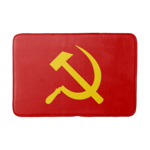 Tapete De Banheiro Bandeira Comunista Bath Mat
